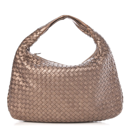 Bottega Veneta Metallic Nappa Intrecciato Medium Veneta Elephant 1 of 12
