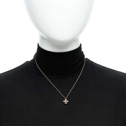 Tiffany 18K Rose Gold Platinum Diamond Schlumberger Lynn Pendant Necklace 2 of 5