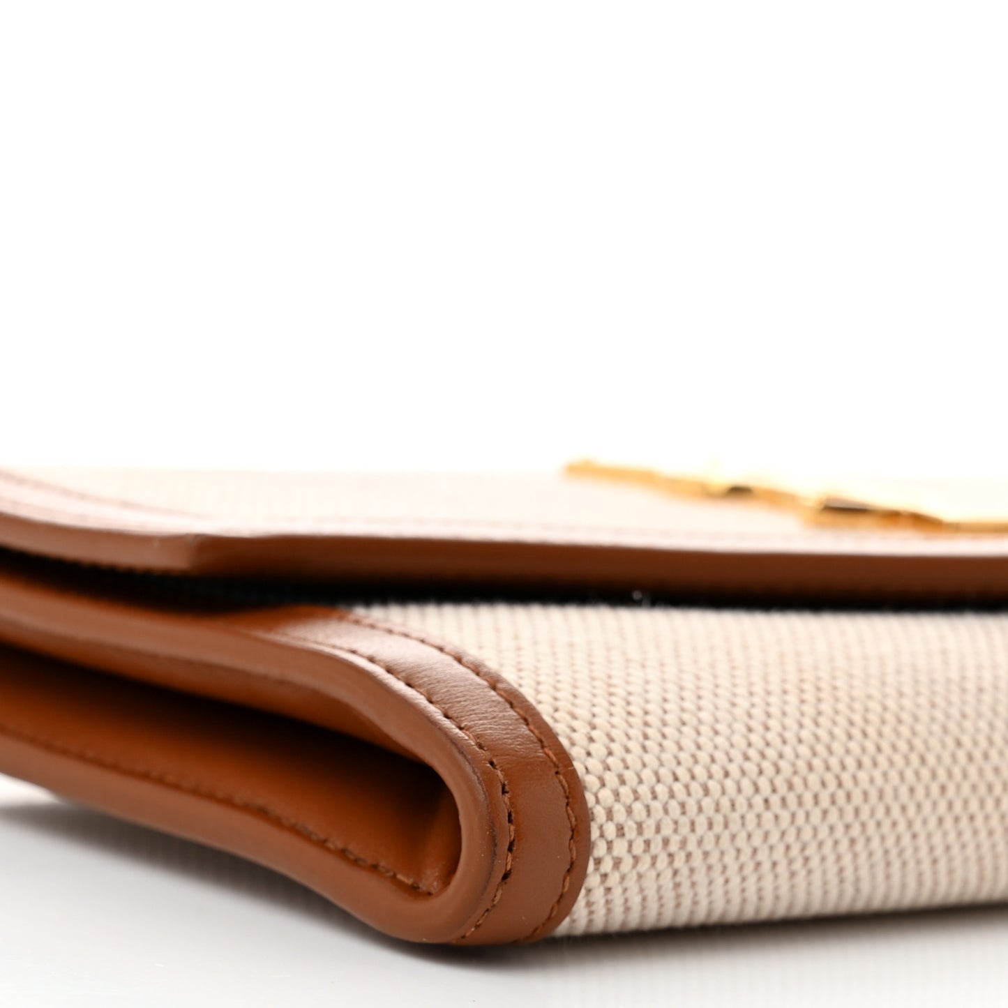 Micro Raffia Monogram Uptown Chain Wallet Natural Hay Brick