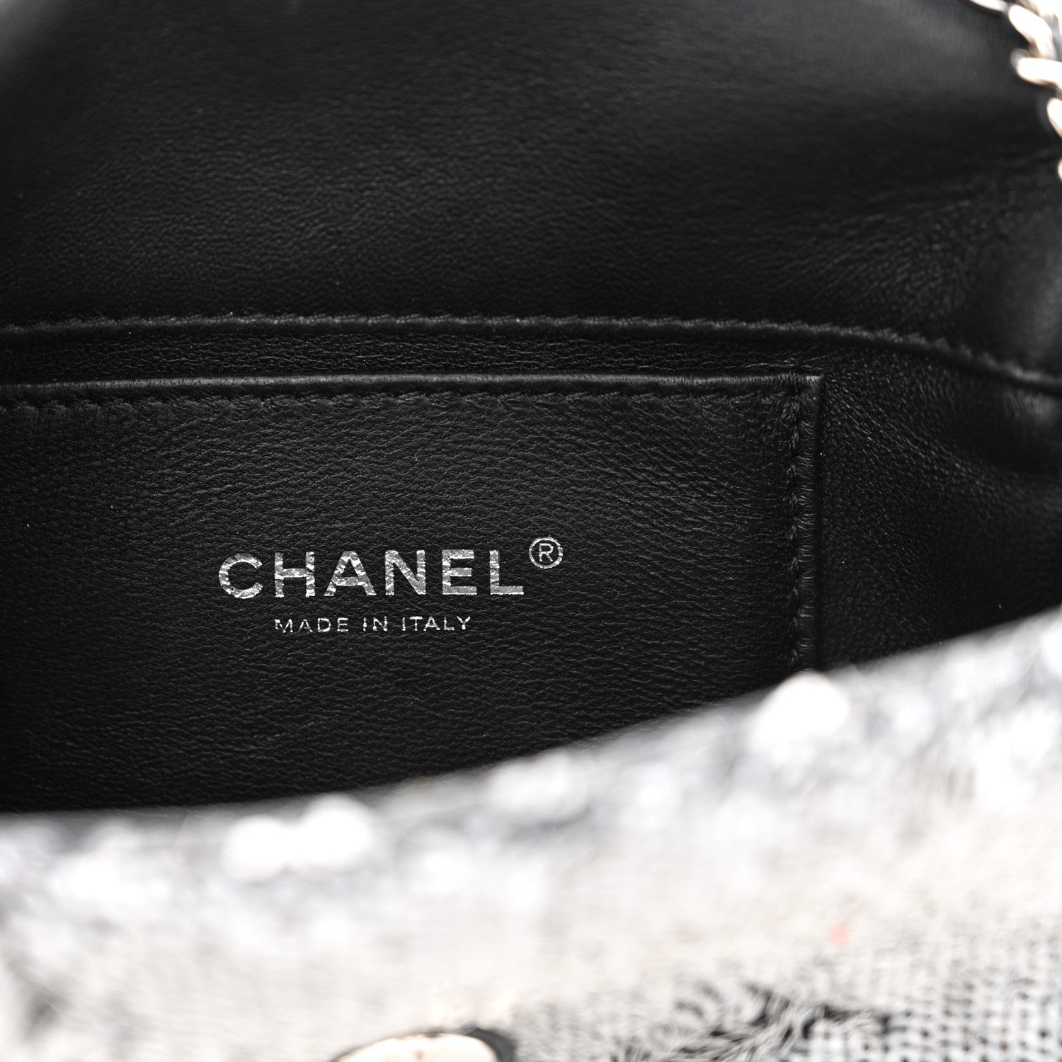 Chanel Sequin Mini Rectangular Flap Silver 6 of 10