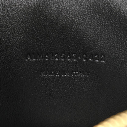 Saint Laurent Calfskin Crocodile Embossed Monogram Mini Lou Camera Bag Black 9 of 10