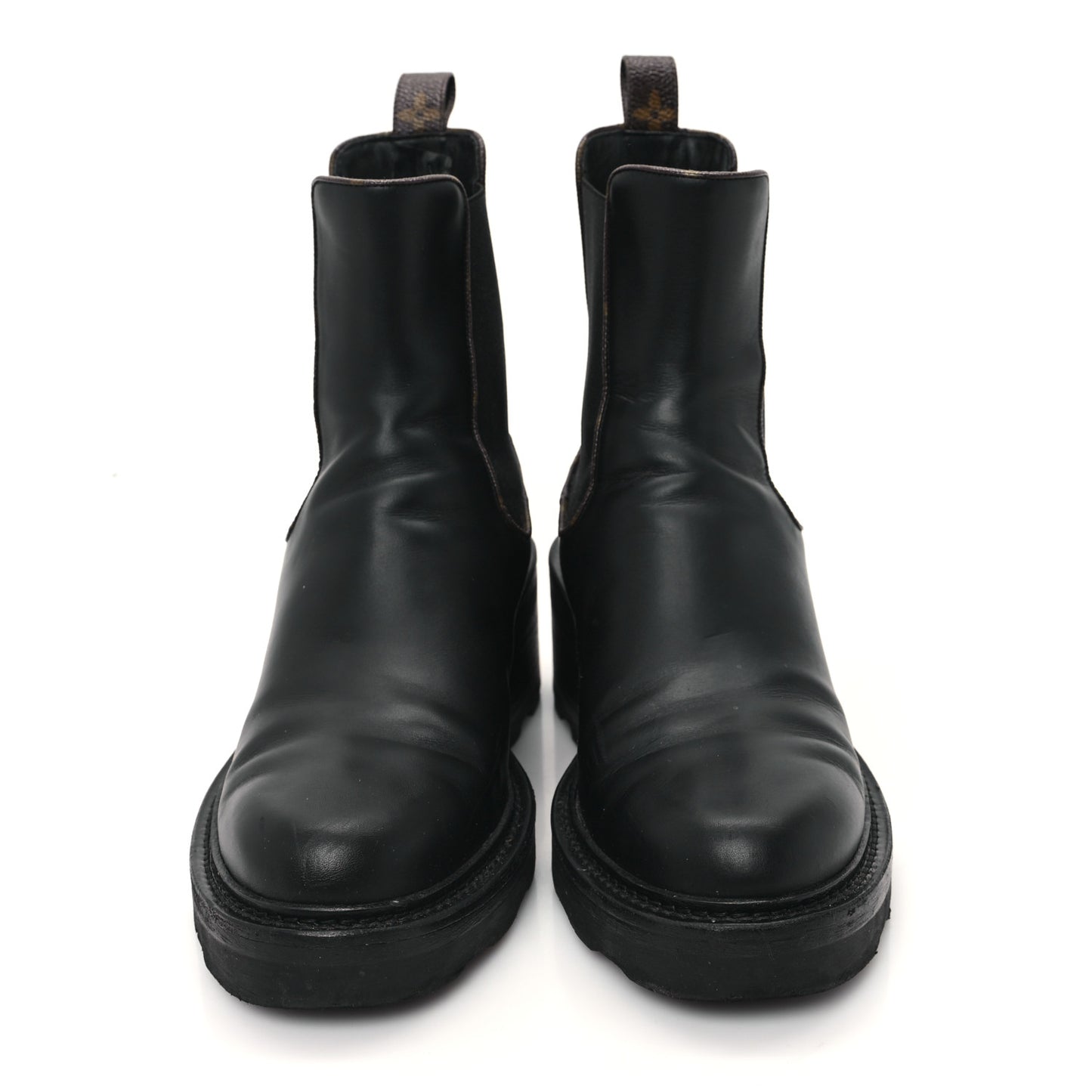Calfskin Monogram Beaubourg Ankle Boots 40.5 Black