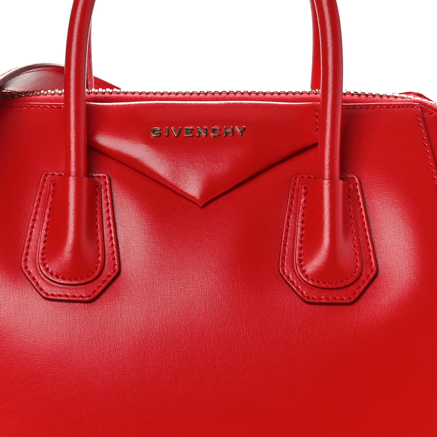 Givenchy Shiny Lord Calfskin Small Antigona Red 7 of 9