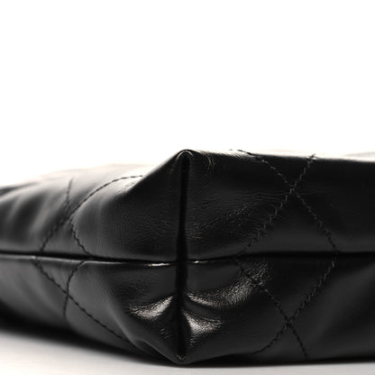 Chanel Shiny Calfskin Quilted Mini Chanel 22 Black 9 of 11