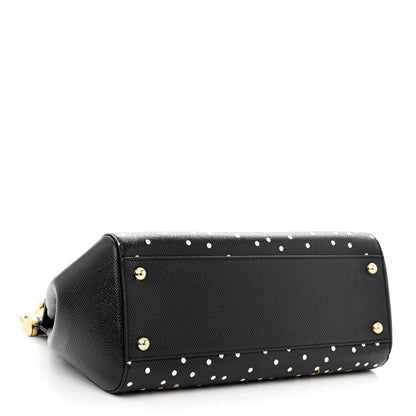 Dolce & Gabbana Dauphine Medium Miss Sicily St. Dauphine Stampata Satchel Black 3 of 11