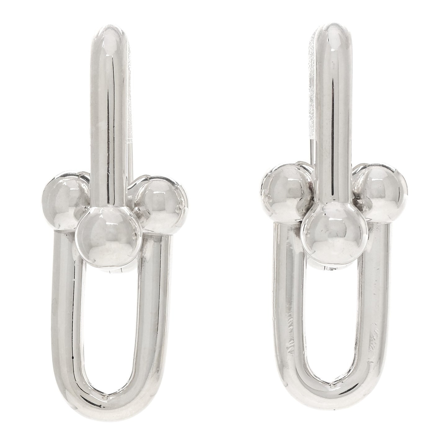 Sterling Silver Large HardWear Link Earrings