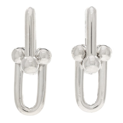 Tiffany Sterling Silver Large HardWear Link Earrings 1 of 4