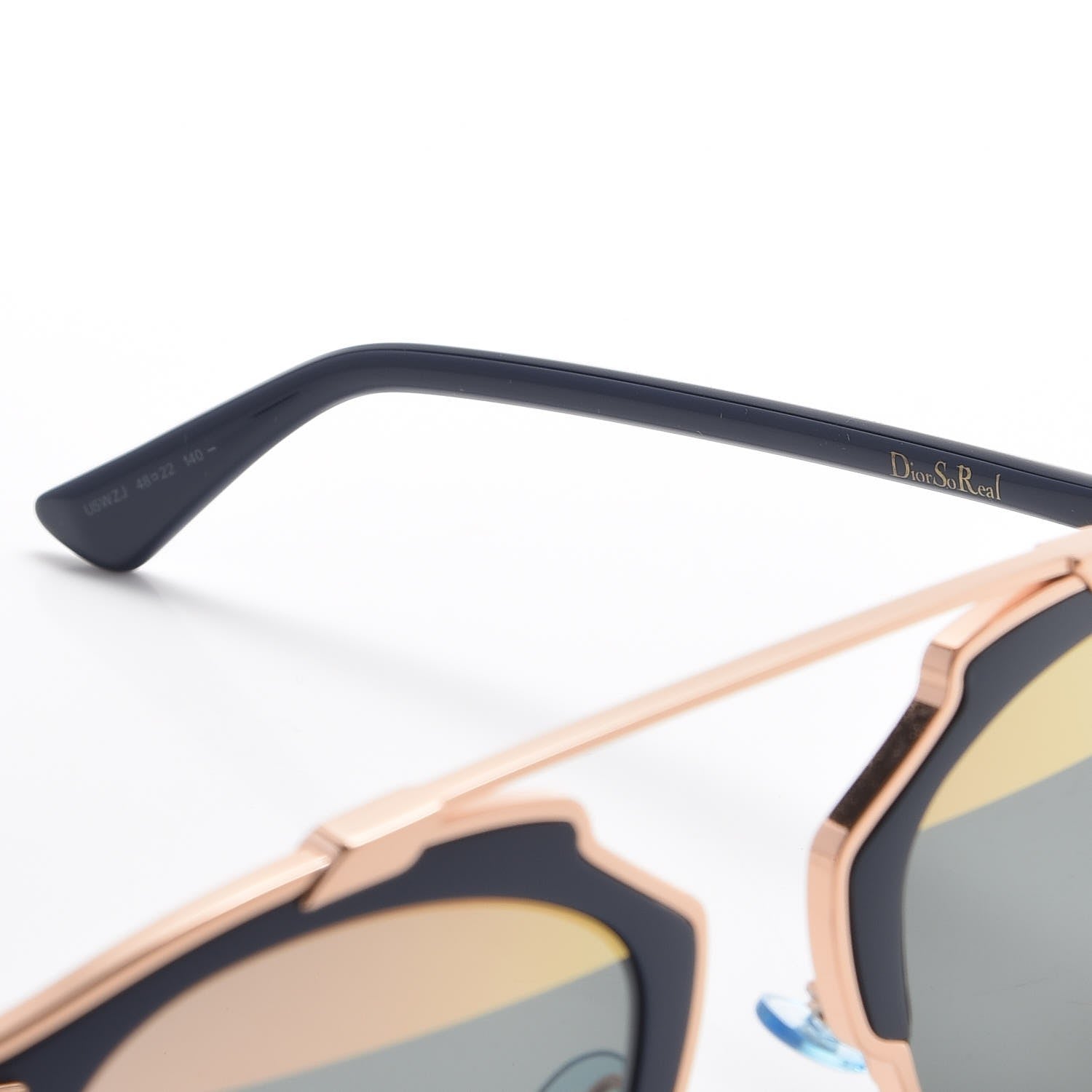 Christian Dior Mirrored So Real Sunglasses Rose Gold Blue 6 of 8