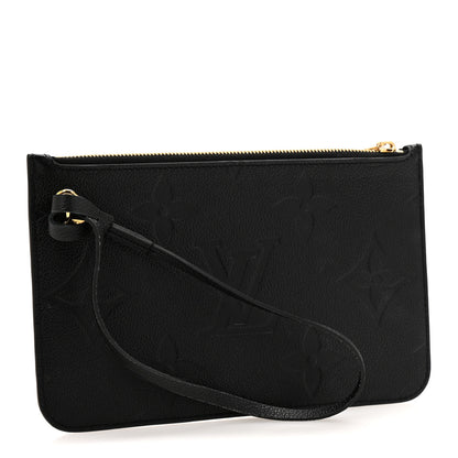 Louis Vuitton Empreinte Monogram Giant Neverfull MM Pochette Black 3 of 8