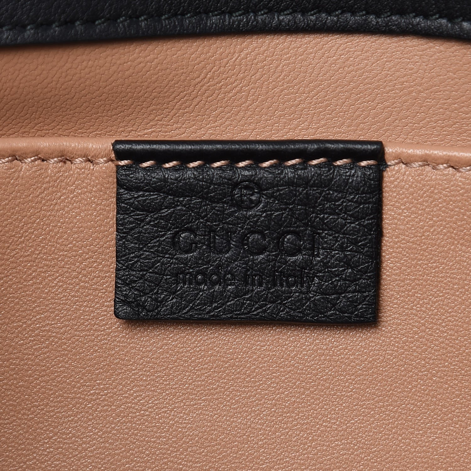 Gucci Calfskin Pearly GG Marmont Clutch Black 6 of 8