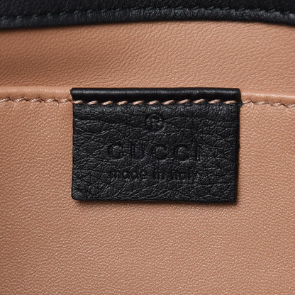 Gucci Calfskin Pearly GG Marmont Clutch Black 6 of 8
