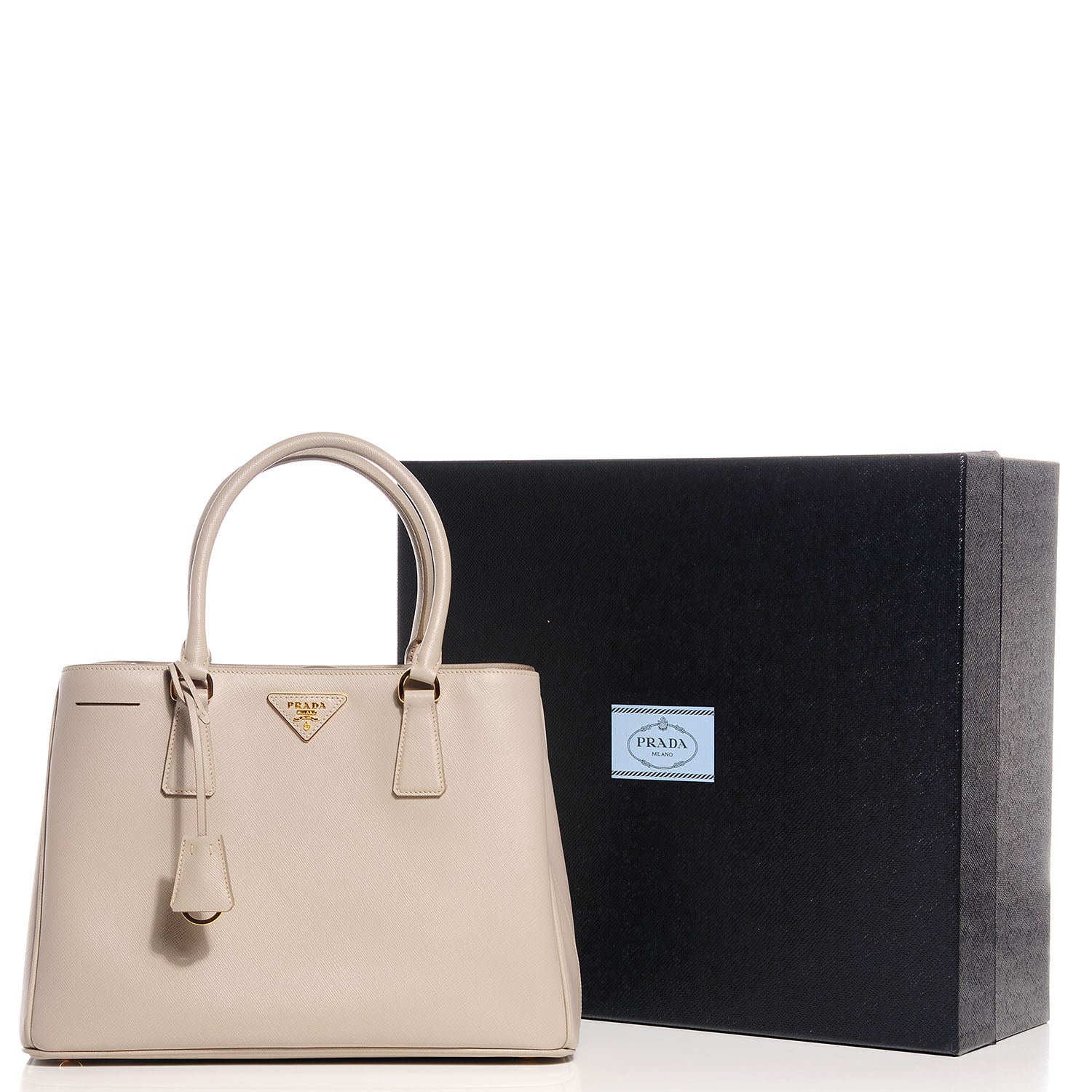 Prada Saffiano Lux Medium Tote Pomice 5 of 11