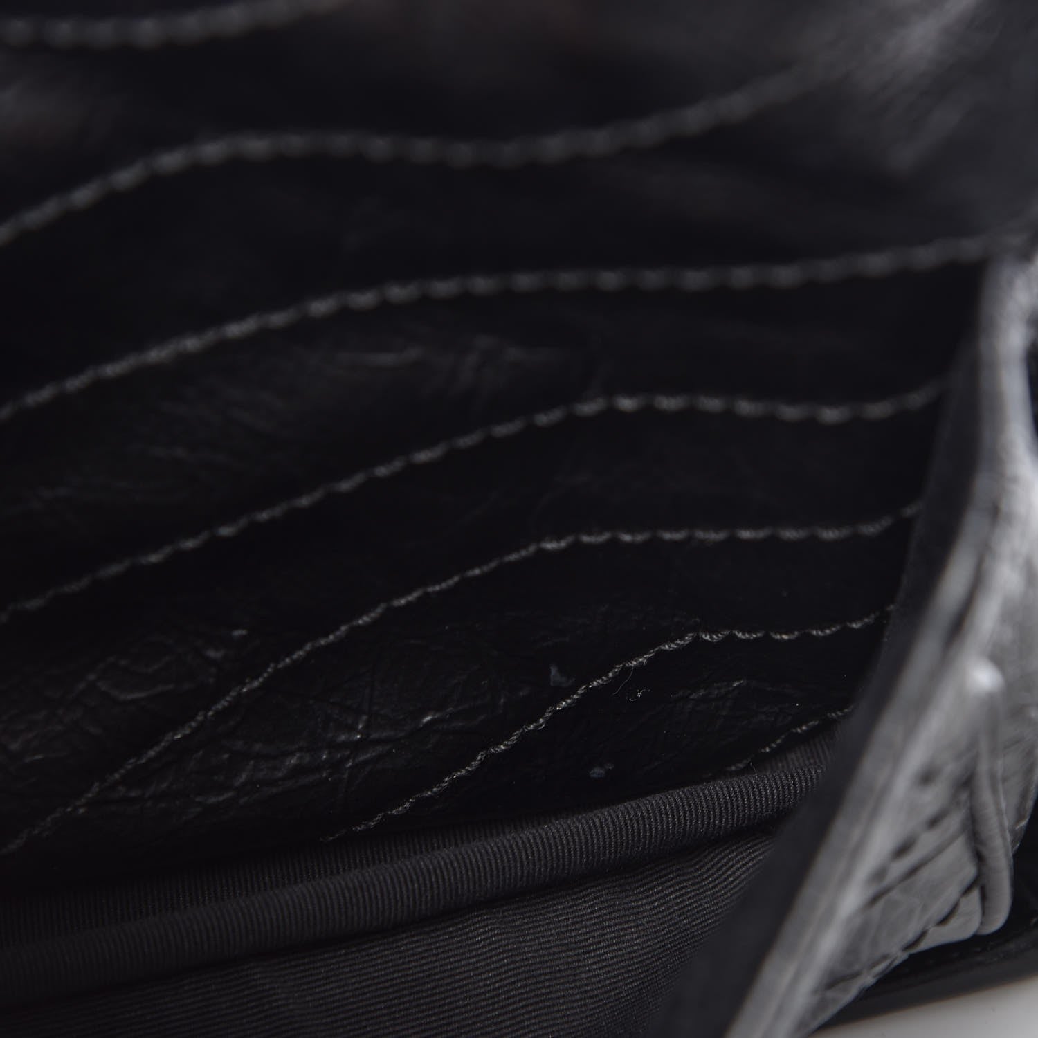 Saint Laurent Crinkled Calfskin Matelasse Medium Niki Chain Satchel Black 7 of 9