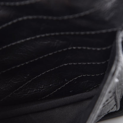 Saint Laurent Crinkled Calfskin Matelasse Medium Niki Chain Satchel Black 7 of 9