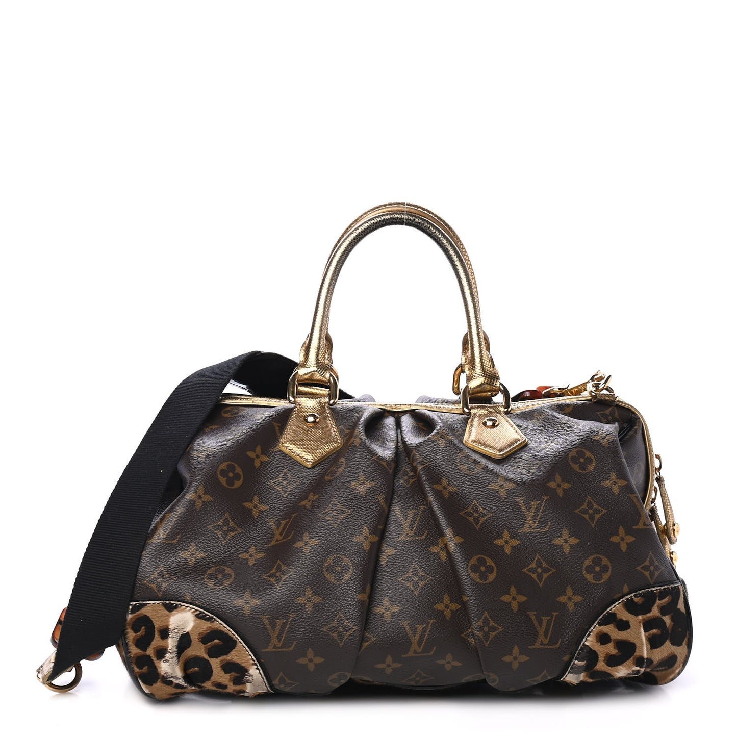 Monogram Leopard Stephen Bag