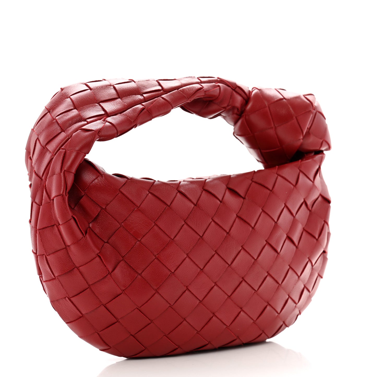 Nappa Intrecciato Mini Jodie Dark Red