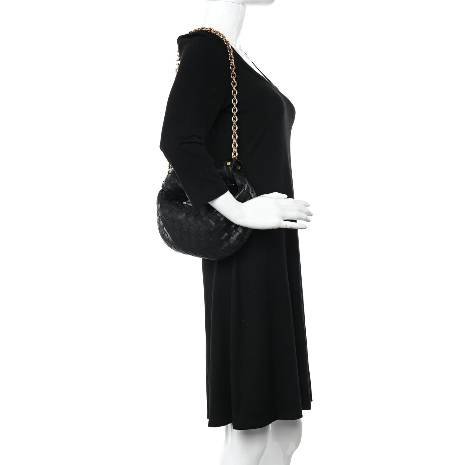 Bottega Veneta Nappa Intrecciato Mini Chain Jodie Black 2 of 9