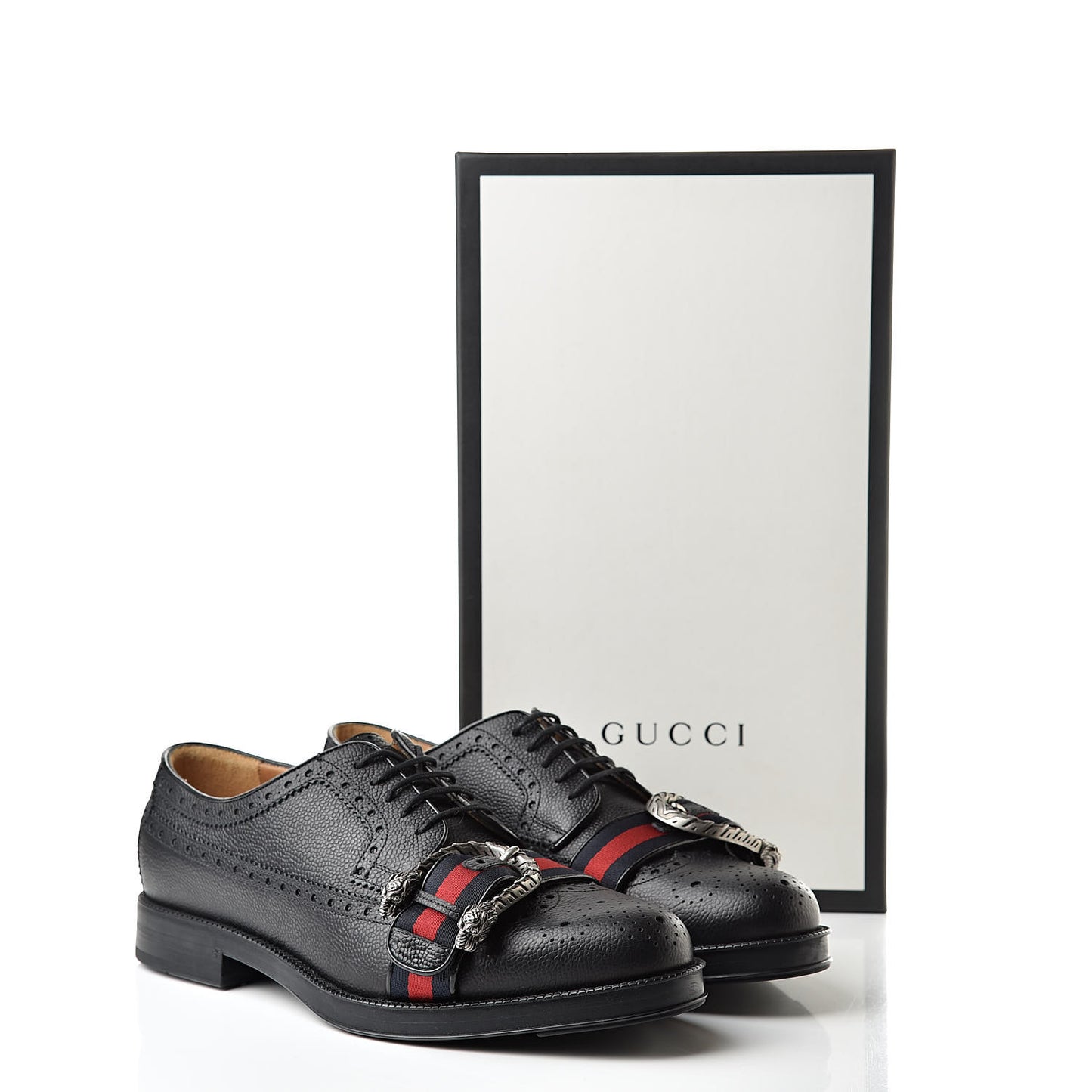 Pebbled Calfskin Dionysus Web Mens Martins Shoes 9.5 Black
