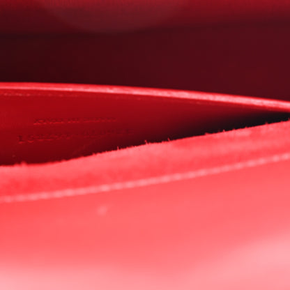 Saint Laurent Calfskin Monogram Cassandre Clutch Rouge Orient 7 of 12