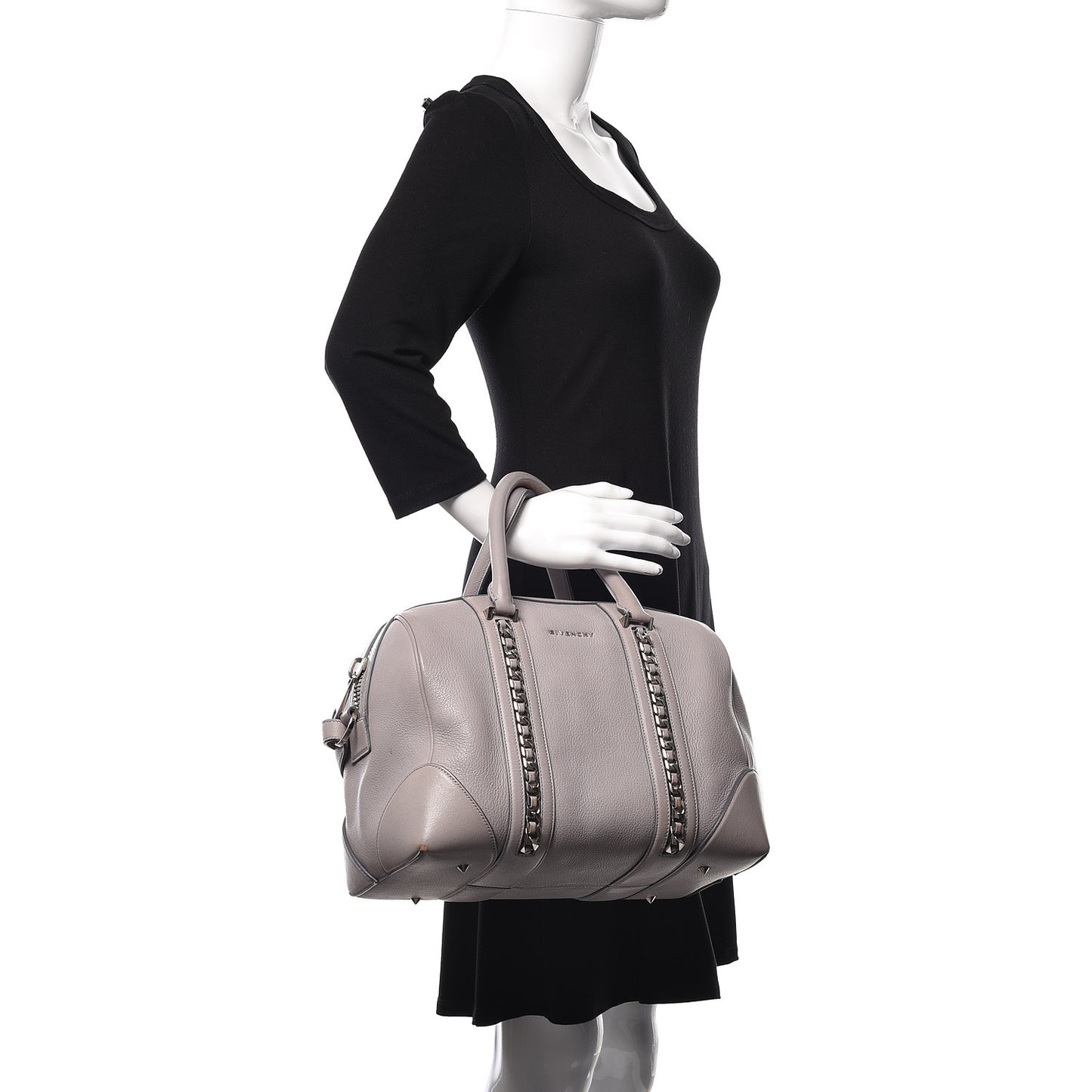 Sugar Goatskin Medium Chain Animation Lucrezia Grey