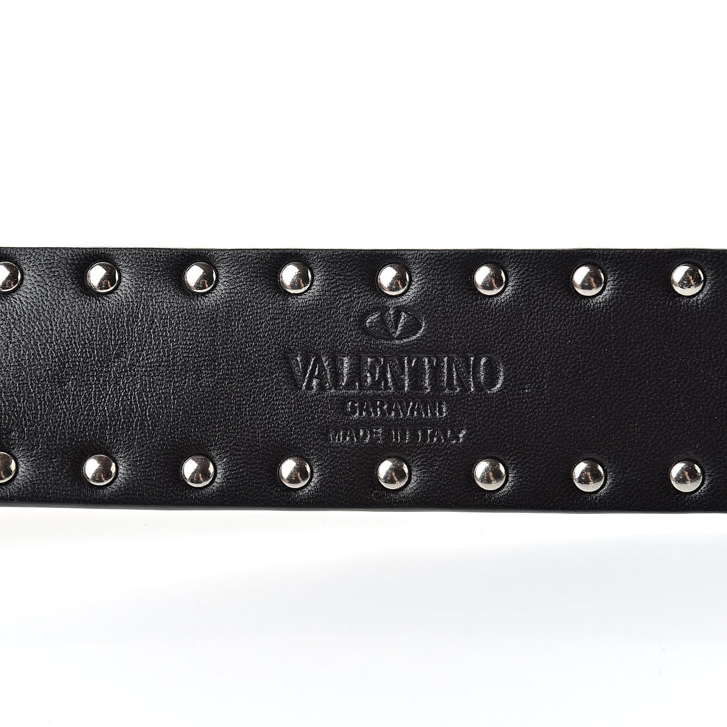 Lambskin Free Rockstud Spike Shoulder Strap Black
