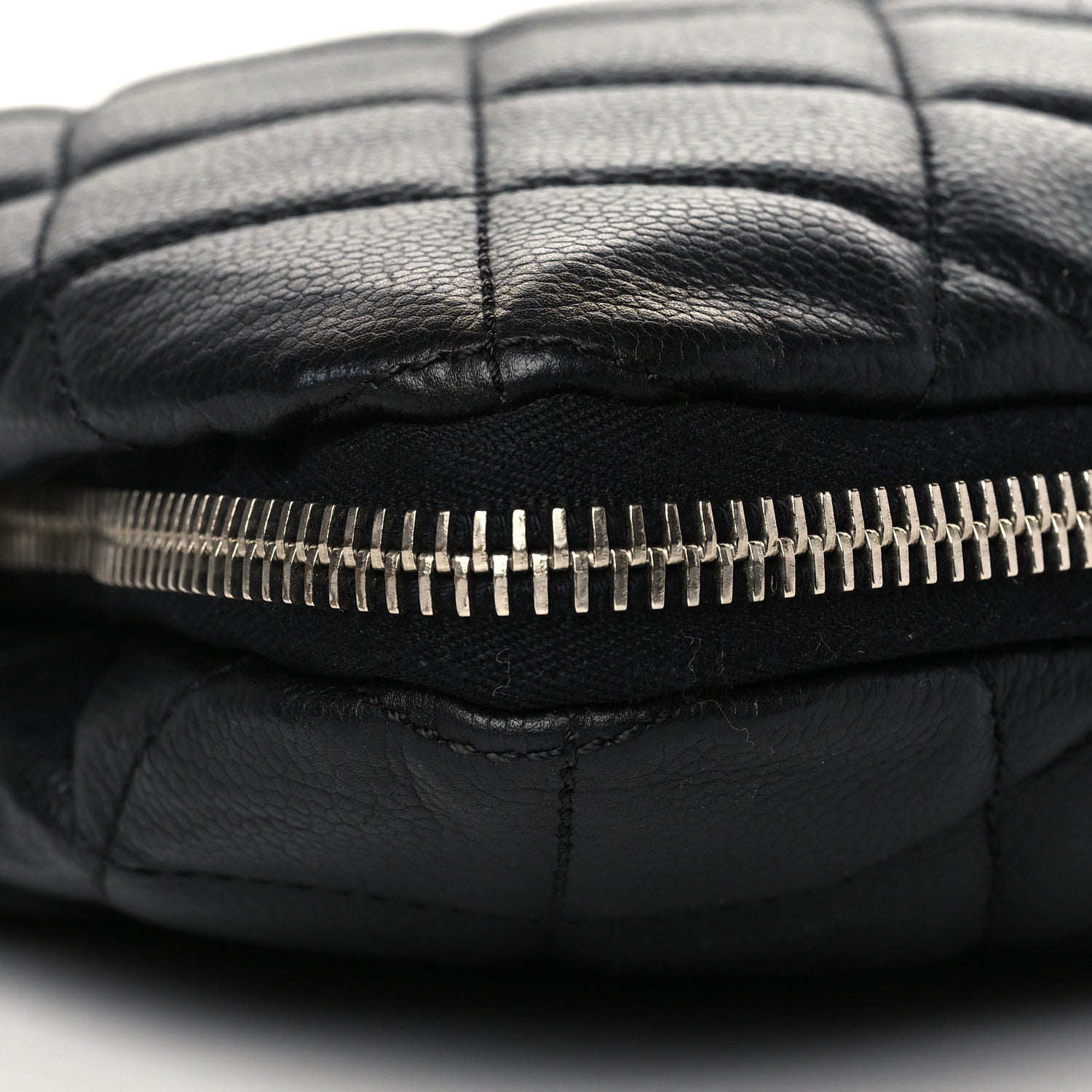 Chanel Caviar Quilted Expandable Zip Shoulder Bag Black 8 of 9