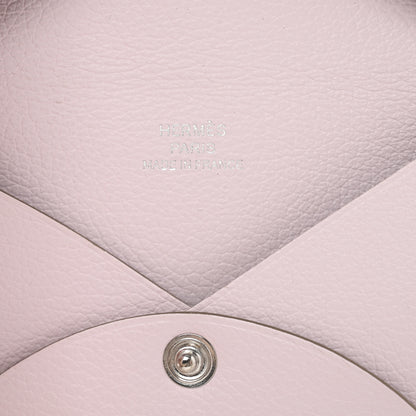 Hermes Evercolor Calvi Card Case Mauve Pale 6 of 8