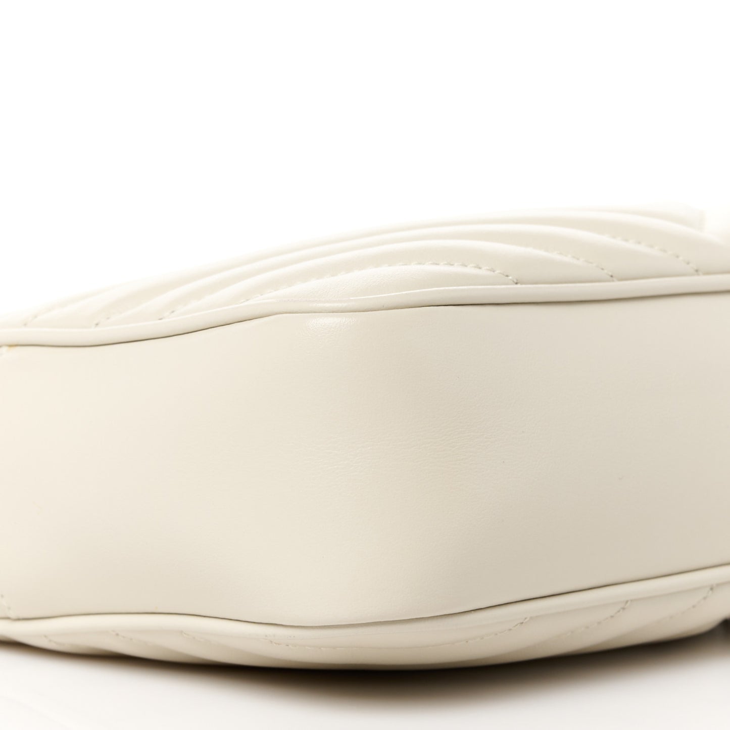 Calfskin Matelasse Monogram Lou Camera Bag Crema Soft