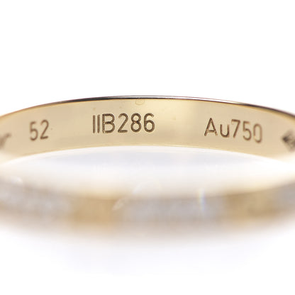 Cartier 18K Yellow Gold Diamond 2.6mm LOVE Paved Band Ring 52 6 5 of 7