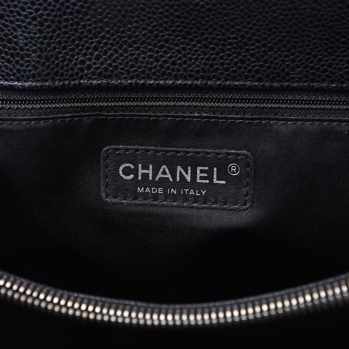 Caviar Quilted Grand Shopping Tote GST Black