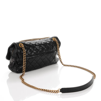 Chanel Crumpled Grained Calfskin Small Shiva Flap Black 3 of 7