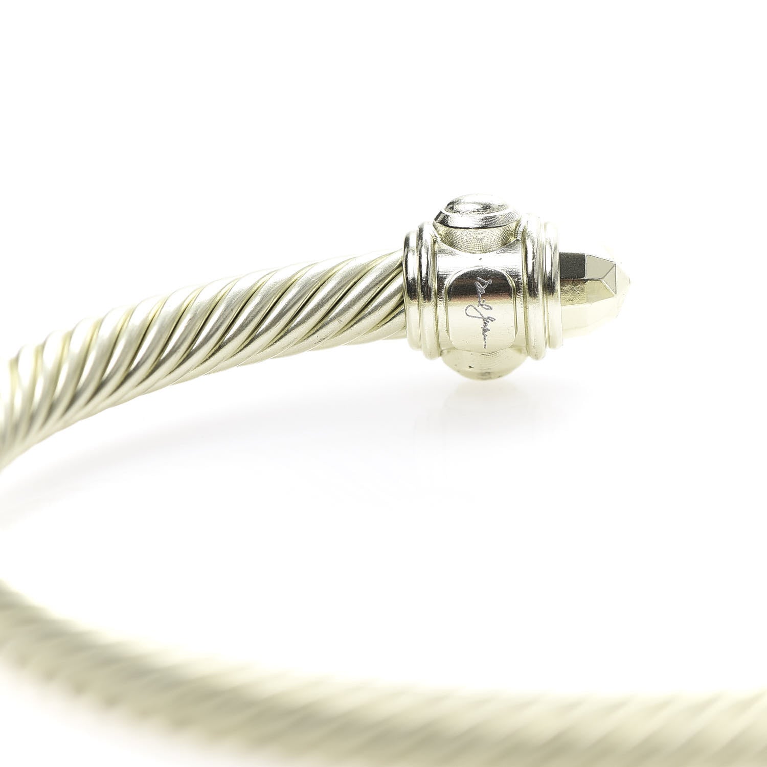 David Yurman Aluminum 5mm Renaissance Bracelet Pale Gold 5 of 5