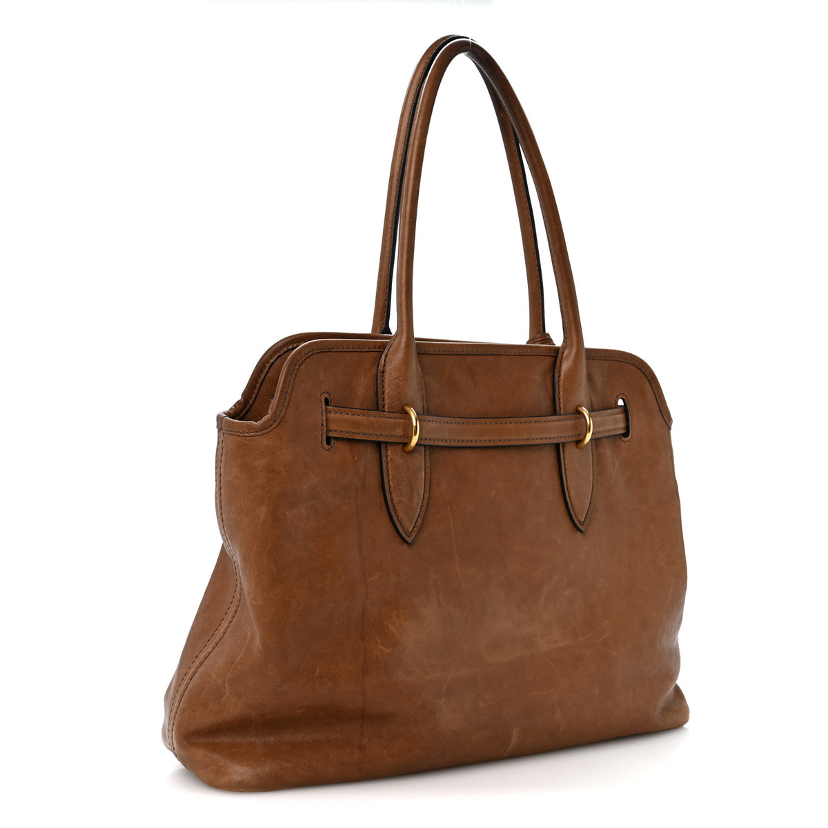 Miu Miu Nappa Aviator Medium Aventure Bag Rovere 3 of 12