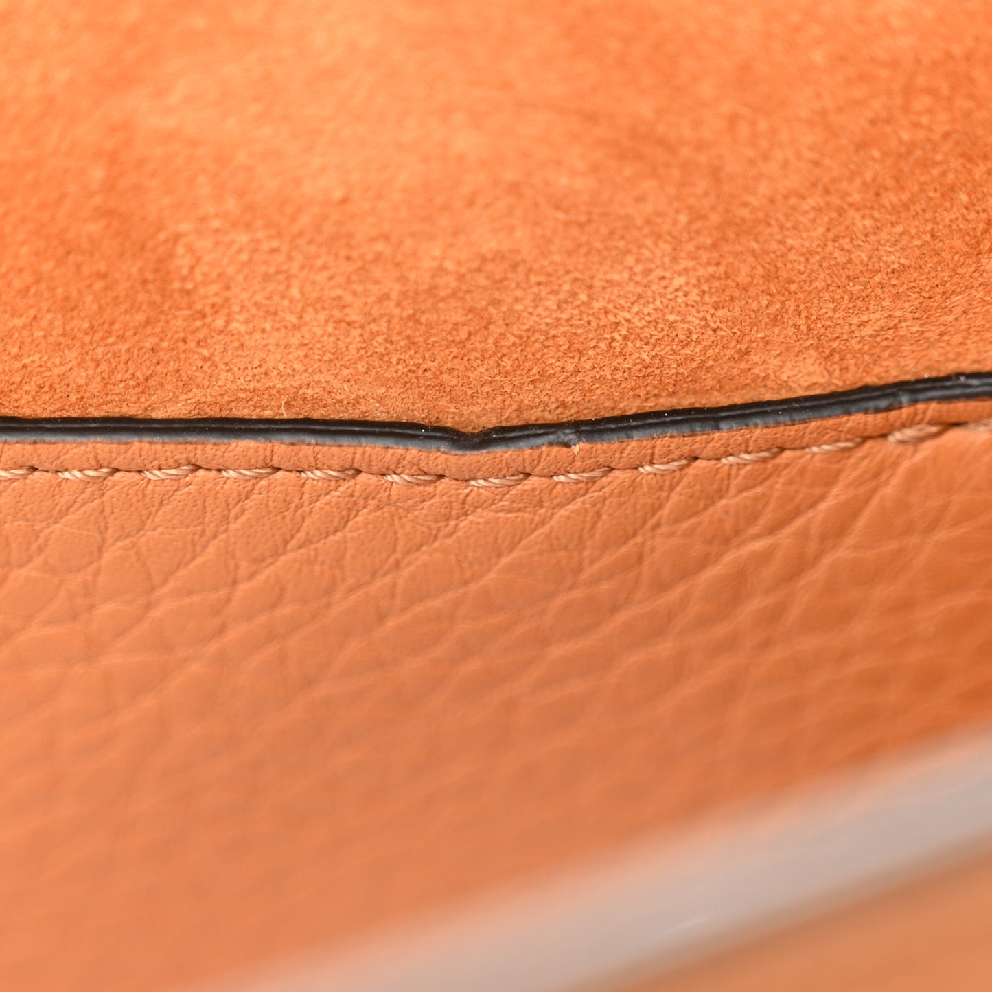 Soft Grainy Calfskin Alltime Shoulder Bag Almond Beige