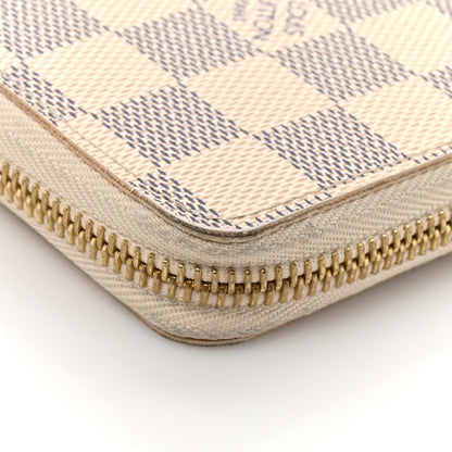Louis Vuitton Damier Azur Clemence Wallet Rose Ballerine 12 of 13