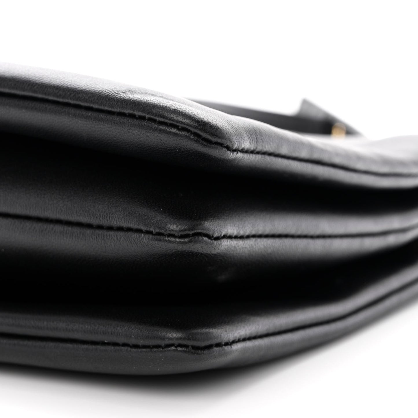 Lambskin Large Trio Crossbody Bag Black