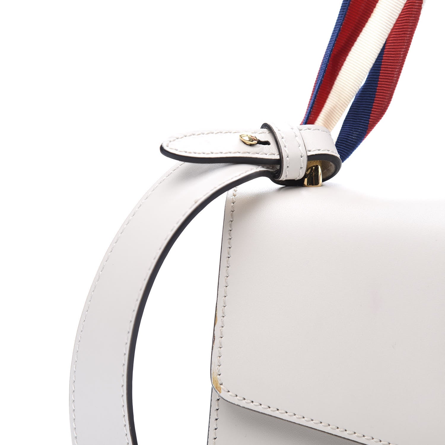 Gucci Calfskin Small Sylvie Shoulder Bag White 15 of 15