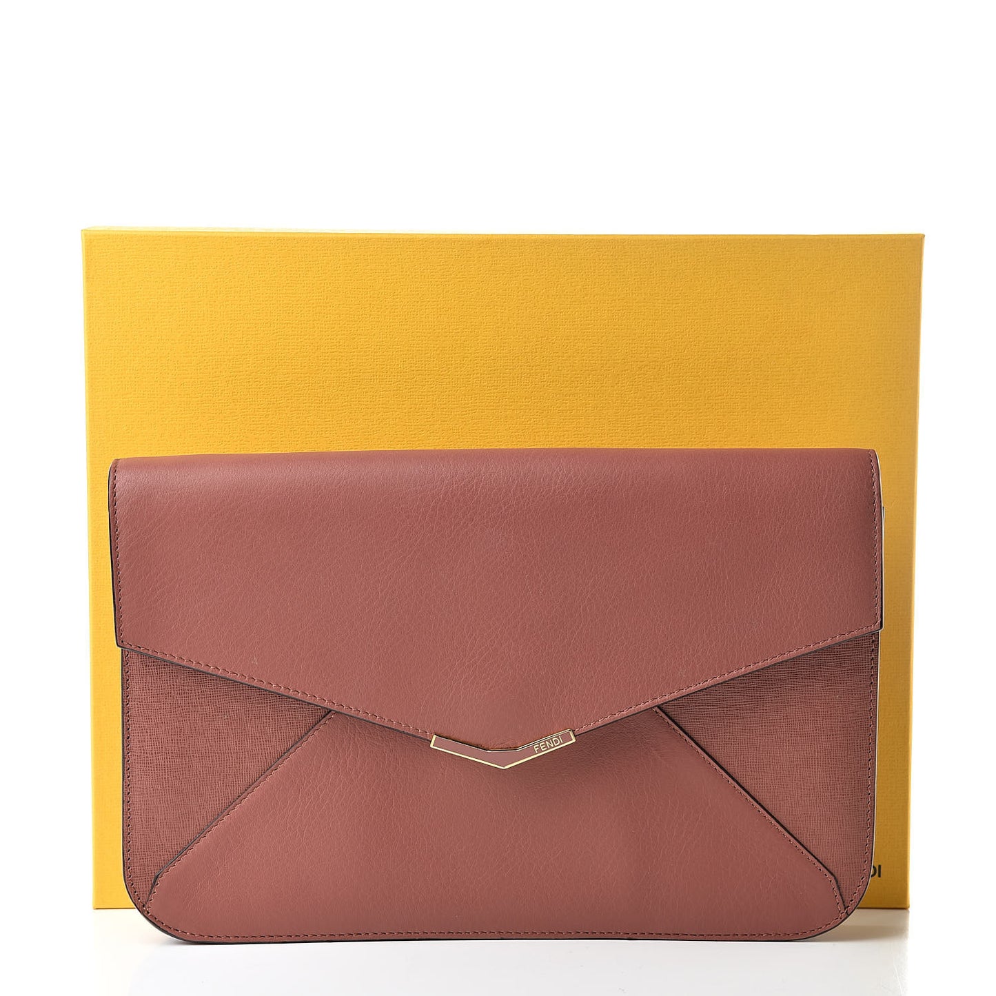 Calfskin Vitello Elite 2Jours Clutch Terracota