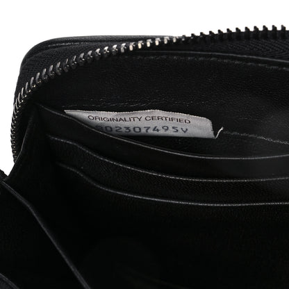 Bottega Veneta Nappa Intrecciato Zip Around Wallet Orange Black 7 of 10