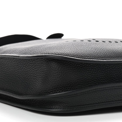 Hermes Taurillon Clemence Evelyne III PM Black 8 of 9