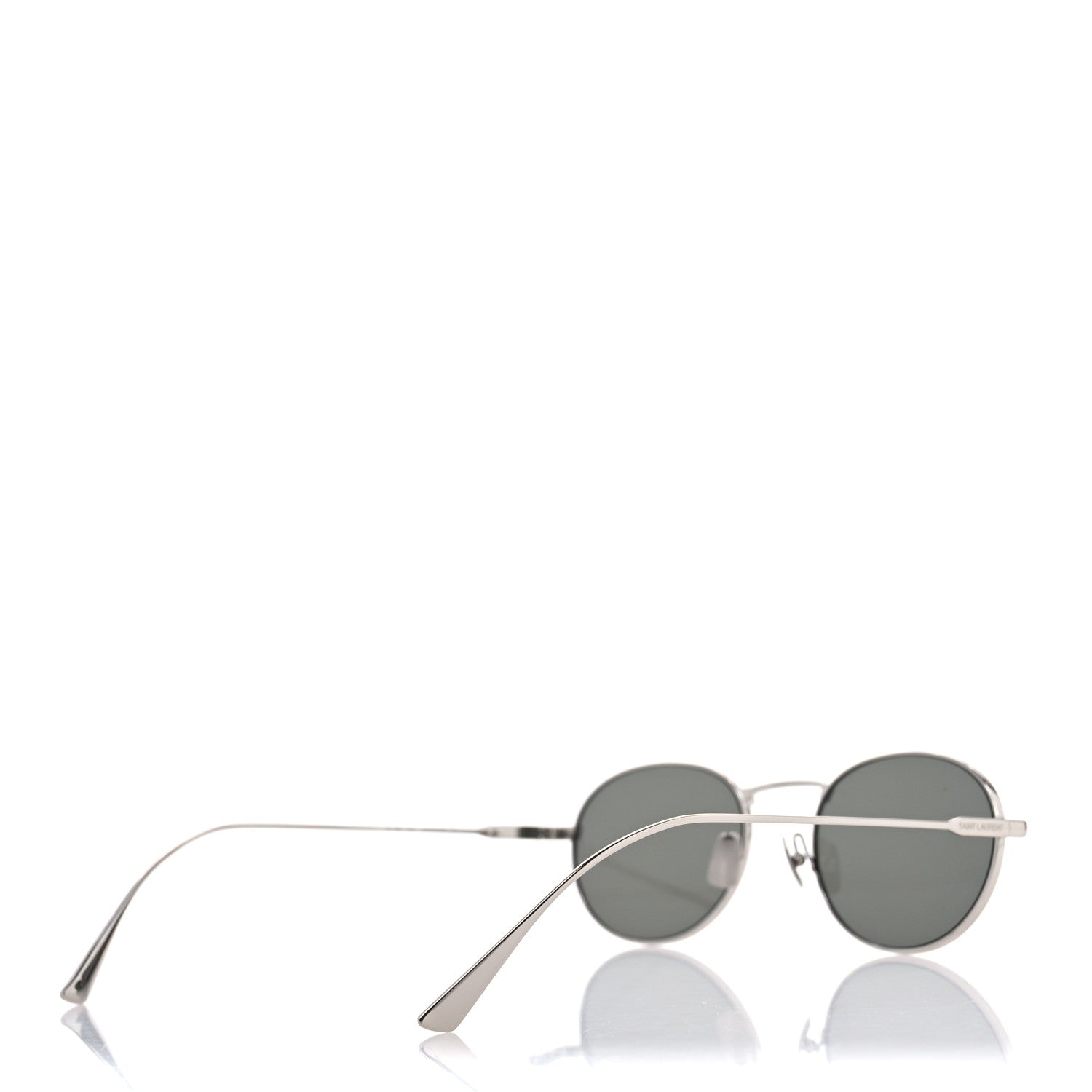 Saint Laurent Metal Aviator Sunglasses SL799 Silver Gray 4 of 9