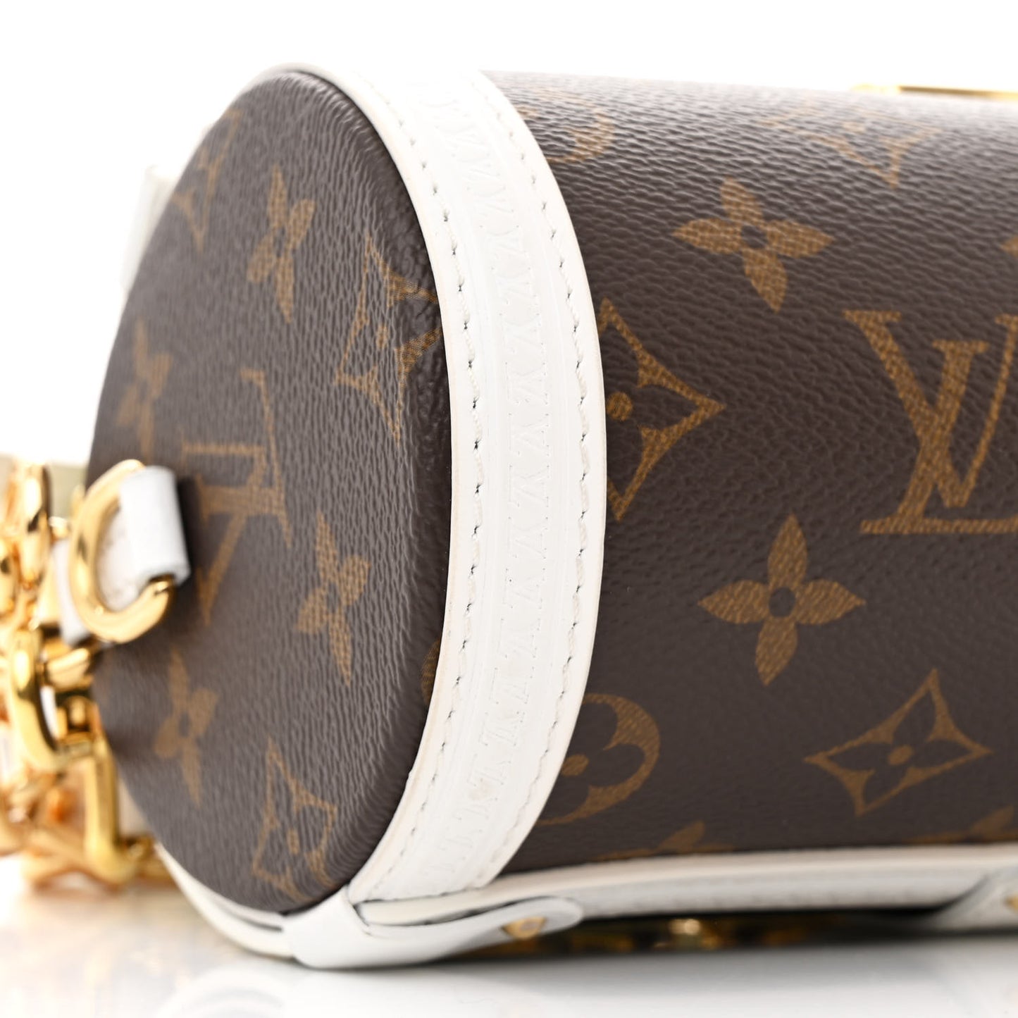 Monogram LV Match Papillon Trunk White