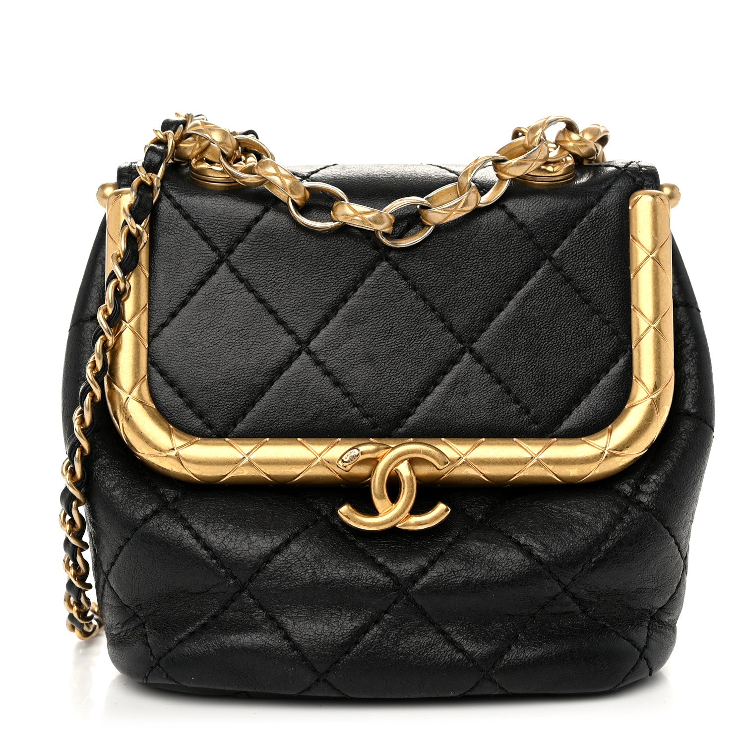 Chanel Lambskin Quilted Small My Crush Bag Black 1 of 11