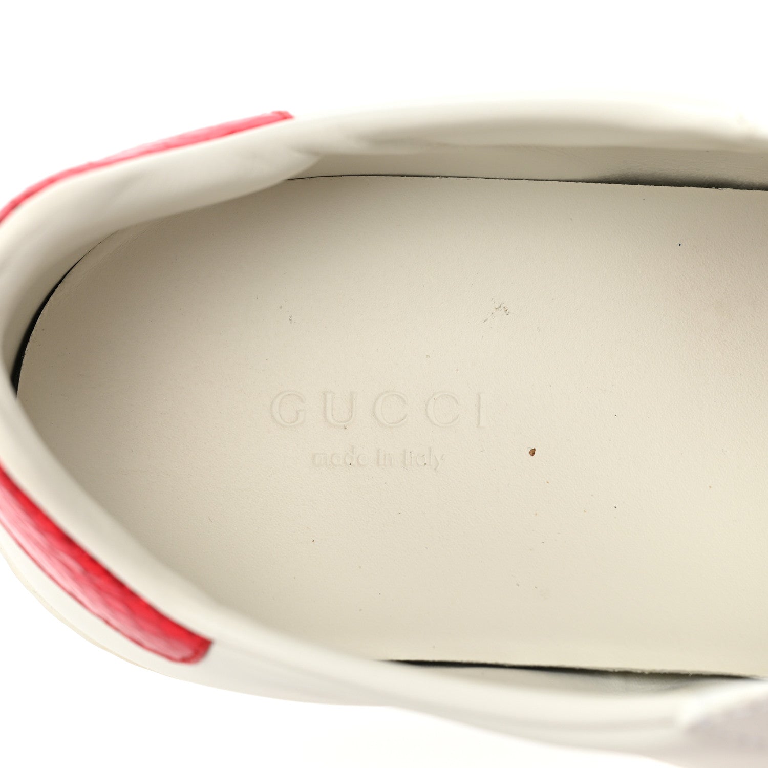 Gucci Calfskin Web Heart Embroidered Womens Ace Sneakers 38 White 9 of 11