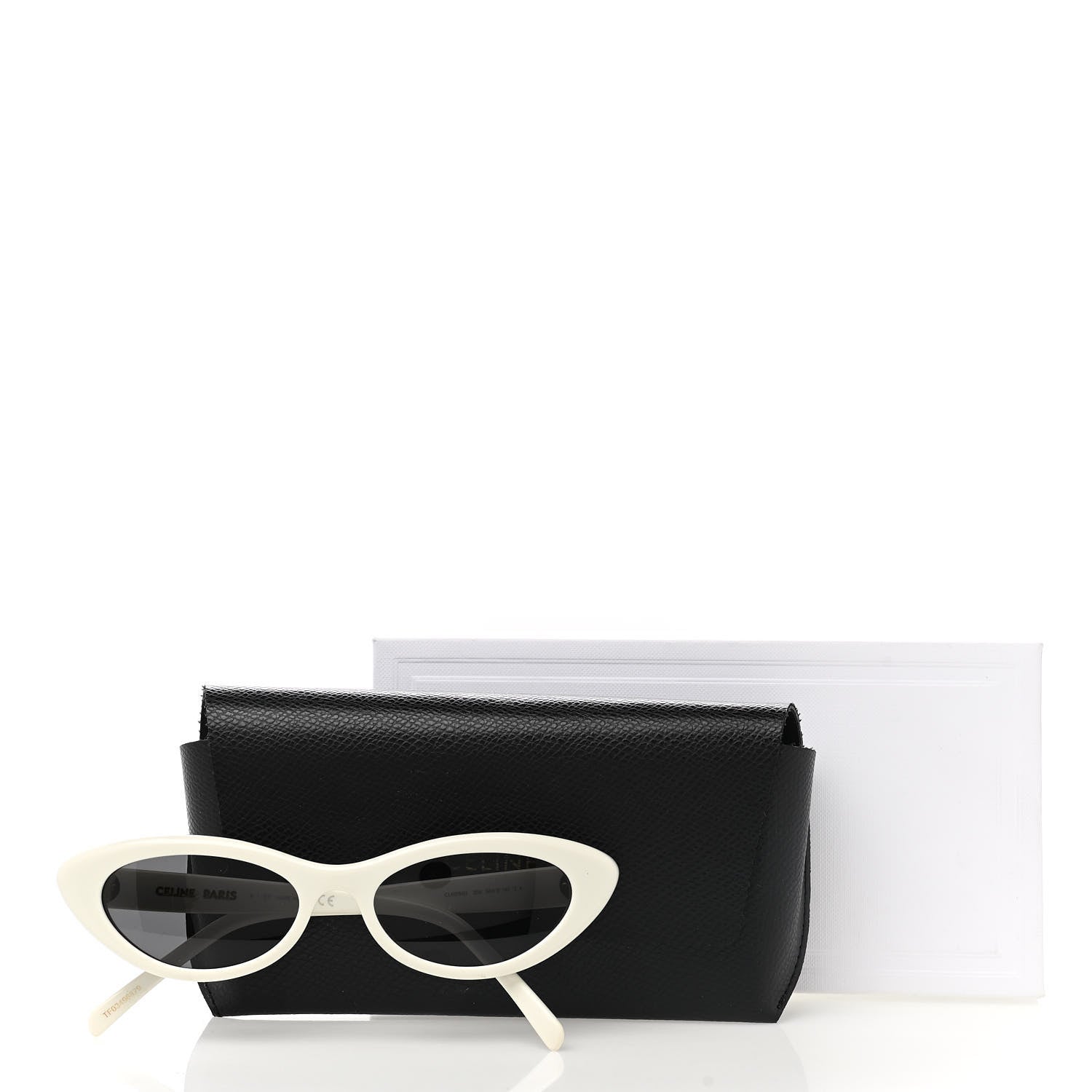 Celine Acetate Cat Eye Sunglasses CL4018U Ivory 7 of 7