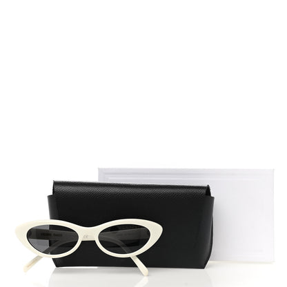 Celine Acetate Cat Eye Sunglasses CL4018U Ivory 7 of 7