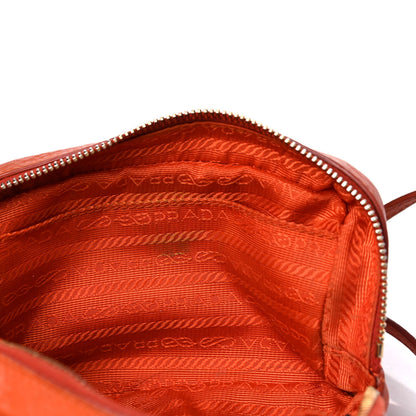 Prada Vitello Daino Mini Camera Crossbody Papaya 7 of 17