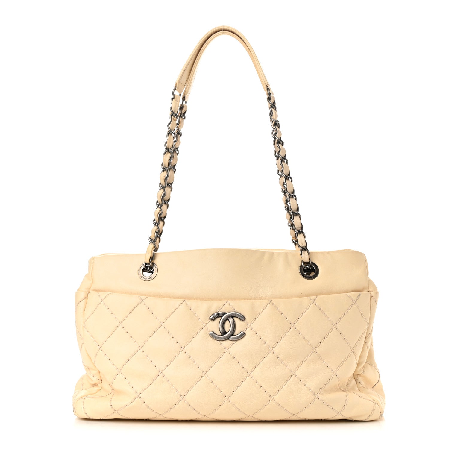 Chanel Calfskin Medium Stitch It Tote Beige 1 of 15