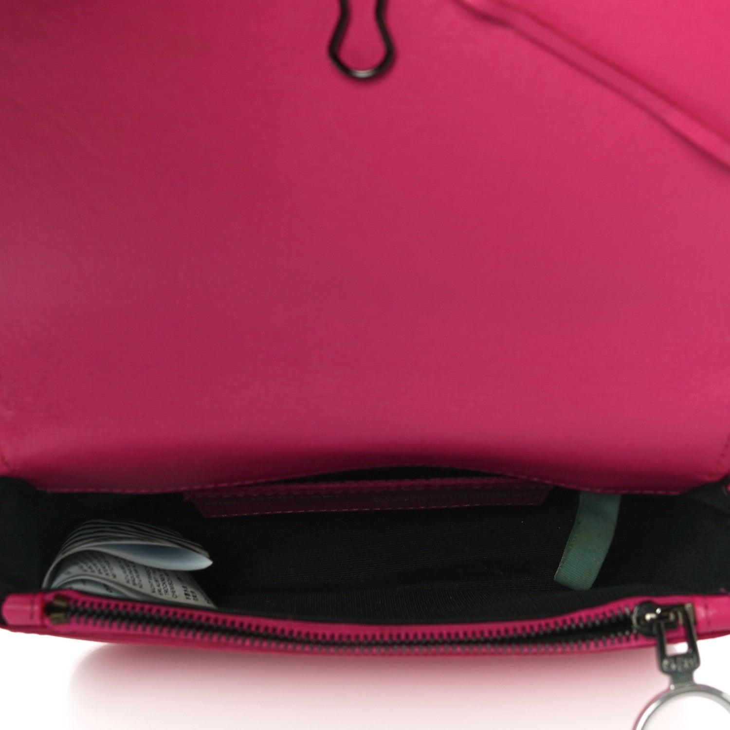 Off-White Saffiano Striped Mini Diag Binder Clip Bag Pink White 5 of 20