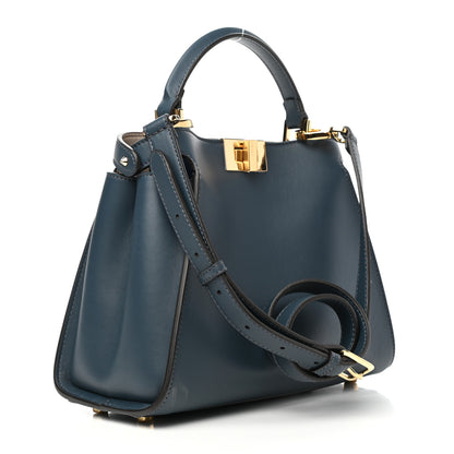 Fendi Vitello Tahiti Nappa Medium Peekaboo Iconic Essentially Satchel Notturno Grigio Polvere Nebula 2 of 7